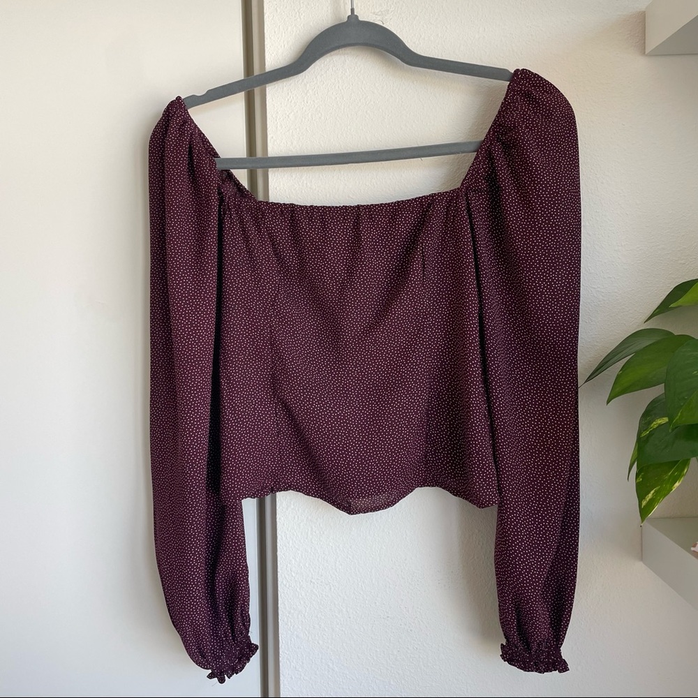 A&F — Square Neck Puff Sleeve Top